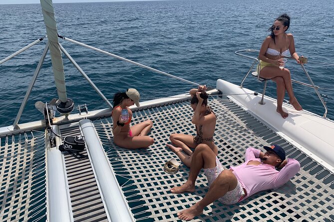 3.5hr Private Catamaran Cruise with Snorkeling, DJ, Bar, Food - A swim stop at Doctor’s Cave Beach