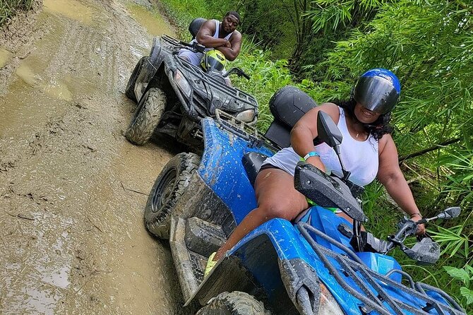 ATV Riding in Rainforest & Ricks Cafe from Montego Bay - Riding the Safari ATV through the rainforest