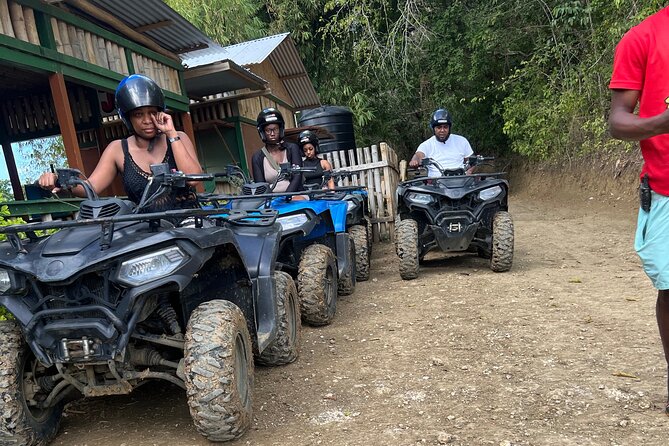 ATV/ Zipline/Horseback/Rafting /Rick's Cafe From Montego Bay - Getting comfortable on the ATV before the real ride