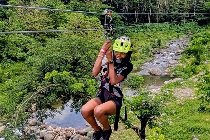 ATV Zipline Nature Walk Swing over Wishing River Kingston Jamaica - Walking the nature trails