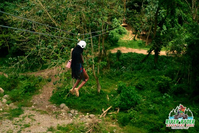 ATV Zipline Nature Walk Swing over Wishing River Kingston Jamaica - Starting with the ATV ride
