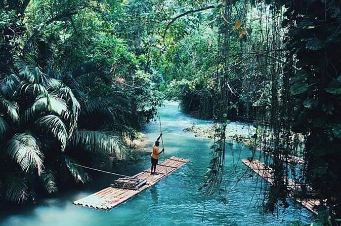 Authentic Jamaican Bamboo Rafting Tour from Montego Bay - Calm stretches for swimming and rest