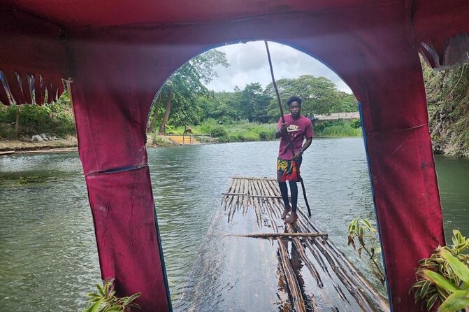 Bamboo Rafting Adventure in Ocho Rios - Meeting the raft and Captain Beckham