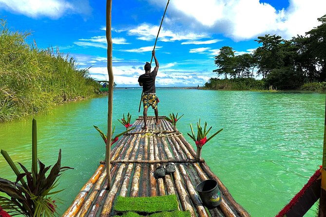 Bamboo Rafting and Horseback Riding on Beach in Ocho Rios - Horseback riding from the trail to the sea