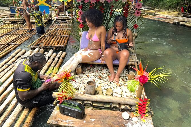 Bamboo Rafting, Catamaran Party Cruise and Snorkeling in Jamaica - The limestone foot massage is the special touch