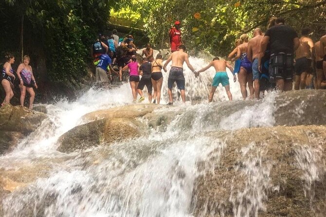 Bamboo Rafting, Dunn's River Falls and Horseback Riding Private Tour - Dunn’s River Falls and its two-hour water route