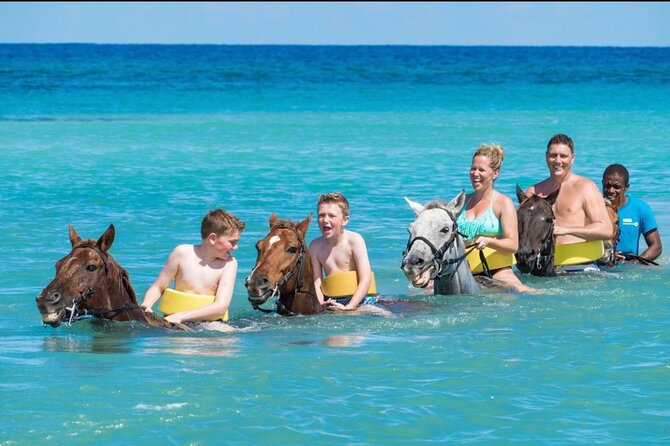 Bamboo Rafting & Horseback -dunns river Transportation Included - From Montego Bay to a Bamboo Raft