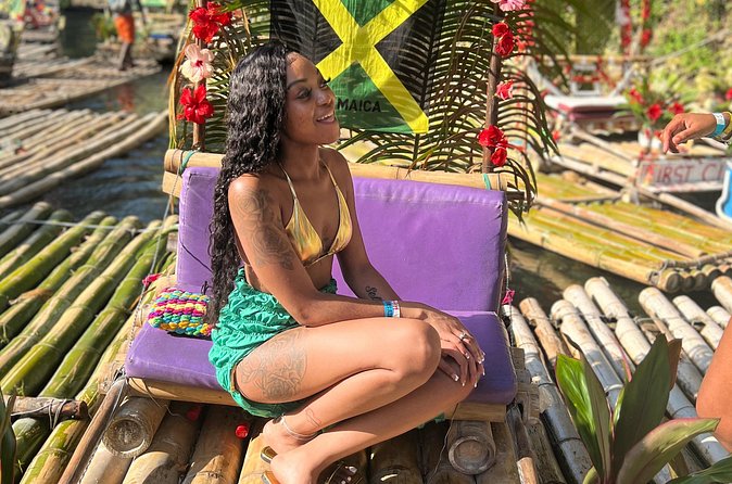 Bamboo rafting with limestone massage - Private transport from Falmouth to Montego Bay