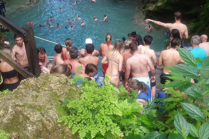 Blue Hole Adventure Ocho Rios. - The waterfall back massage