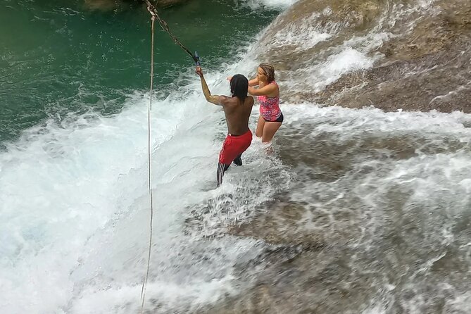 Blue Hole Adventure Ocho Rios. - The main pool platform