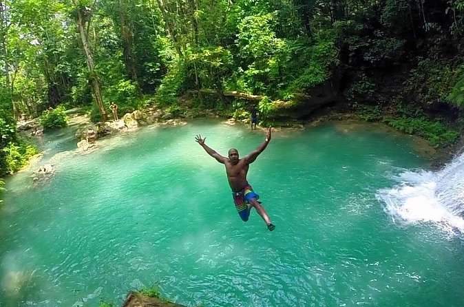 Blue Hole and Horseback Riding and Shopping - Jamaican food and shopping fill out the day