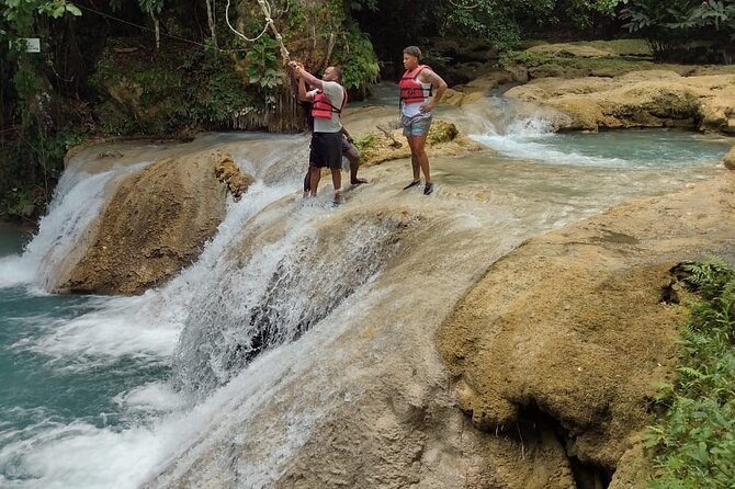 Blue Hole and Shopping in Ocho Rios Jamaica - What the Blue Hole portion feels like