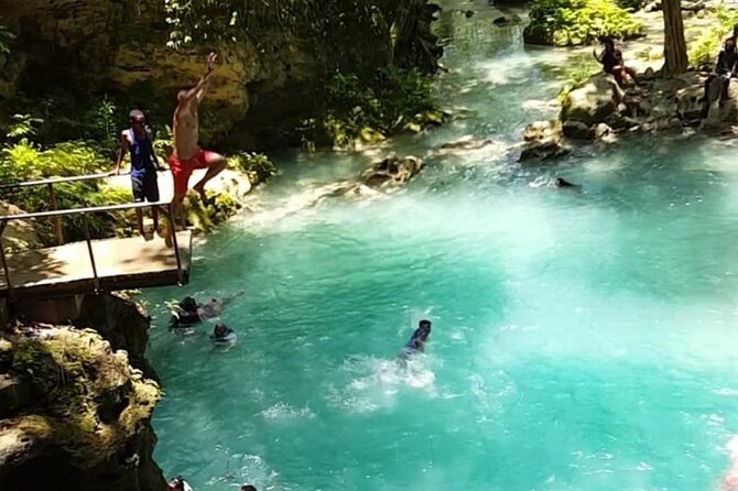 Blue Hole and Sightseeing Tour from Ocho Rios, Jamaica - The Blue Hole stop: swimming, hiking, and the rope swing