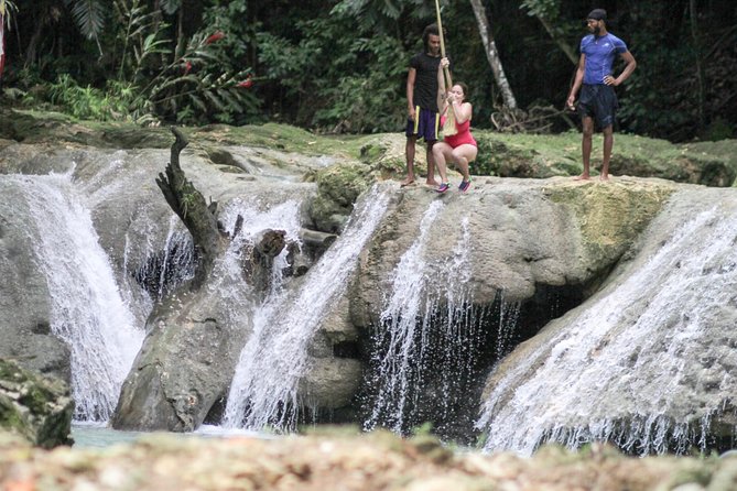 Blue Hole & Dunn's River Falls with Lunch from Negril - Dunn’s River Falls: Jamaica’s famous human-chain climb
