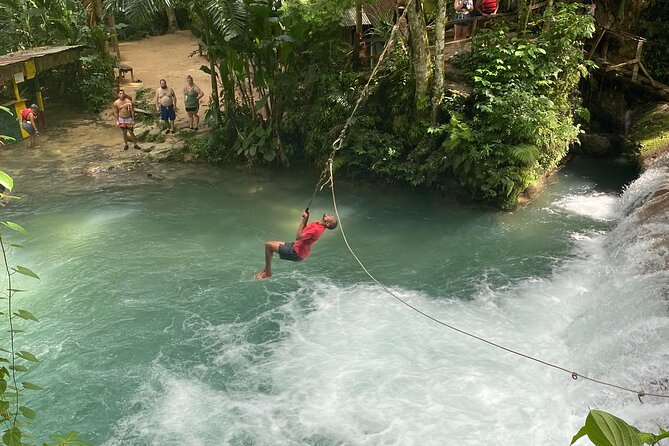 Blue Hole Falls & Ocho Rios from Montego Bay & Falmouth Jamaica - Ocho Rios adds shopping, but only when the clock allows