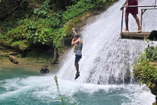 Blue Hole, Horseride with Swim and Bamboo Rafting Ocho Rios - Blue Hole pools, caves, and rope swings