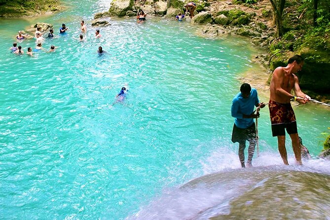 Blue Hole & Konoko Falls Park Combo Tour from Montego Bay - Kevin and Kuran can shape the day