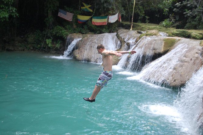 Blue Hole plus Secret Falls and Dunns River Falls Combo from Runaway Bay Hotels - At a glance