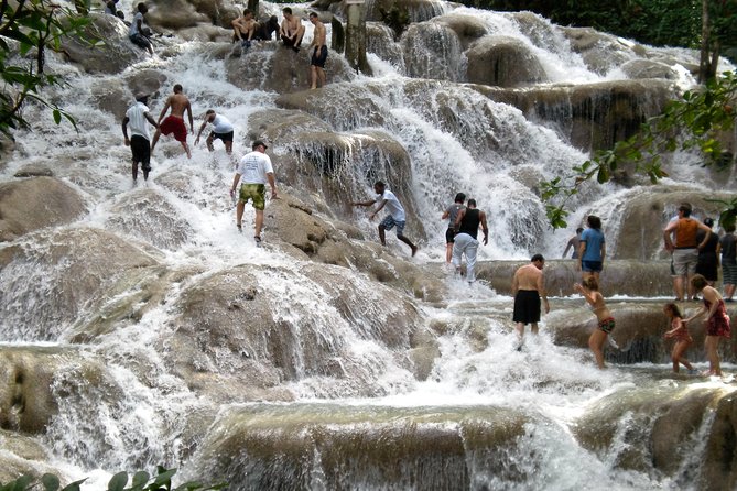 Blue Hole plus Secret Falls and Dunns River Falls Combo from Runaway Bay Hotels - Blue Hole and Secret Falls: an hour and a half of water play