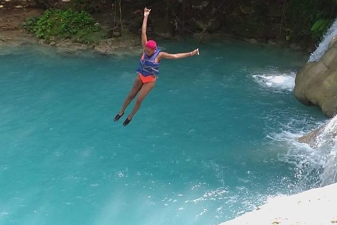 Blue Hole Secret Falls and River Tubing Private Tour - Blue Hole brings the action first