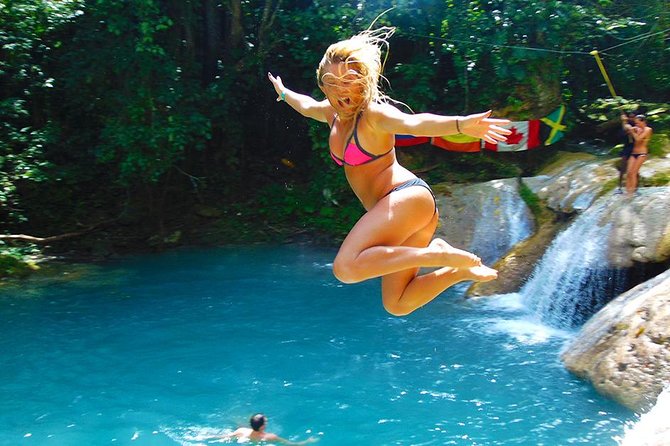 Blue Hole & Secret Falls Day Trip plus Shopping from Runaway Bay - Jerk lunch at Scotchies, with your own budget