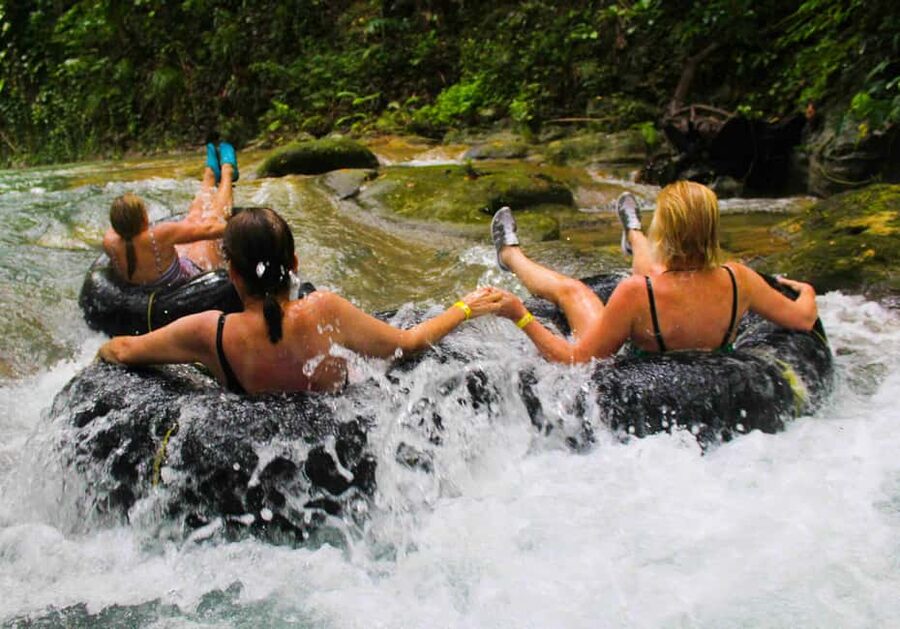 Blue Hole, Secret Falls, River Tubing and Dunn's River Falls - Dunn’s River Falls, Jamaica’s famous waterfall climb