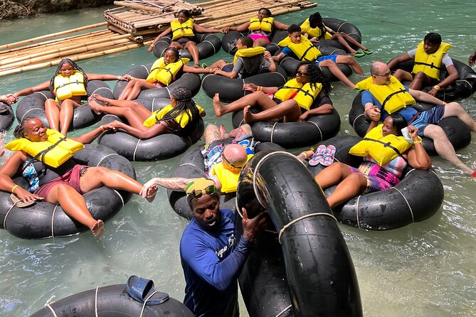 Blue Hole Secret Falls, White River Rafting, and River Tubing from Ocho Rios - Bamboo rafting gives the day a slower finish