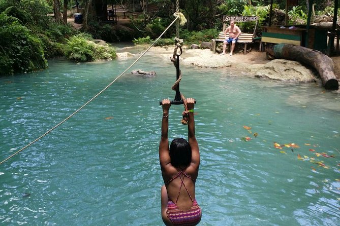 Blue Hole Waterfall & Beach Break Shore Excursion from Port of Falmouth - Bamboo Blu beach gives the day a gentler finish