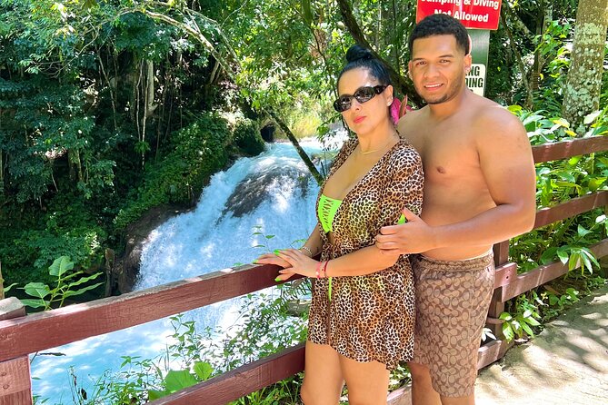 Blue Hole Waterfalls and Bamboo Rafting with Transportation - A private ride from your resort or cruise port