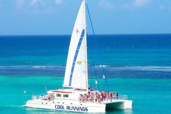 Catamaran Party Cruise and Snorkeling from Montego Bay - Margaritaville adds slides, food, and a higher bill