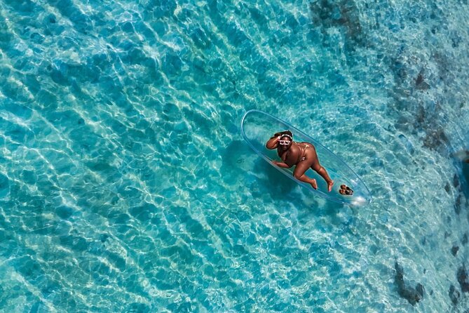 Clear Kayak Drone Photo Shoot and Video in Montego Bay - Choosing flowers, Jamaica letters, or a simple kayak