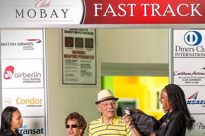 Departure Shuttle to Airport, Club Mobay Fast Track & VIP Lounge Combo - Club Mobay’s mezzanine lounge near Gate 9