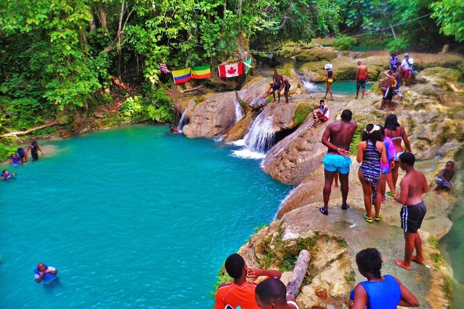 Dunn's River Falls and Blue Hole Adventure from Montego Bay Ja - Two famous Jamaica waterfalls, two very different moods