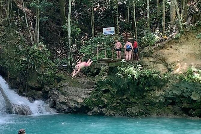 Dunn's River Falls and Blue Hole Secret Falls Combo Daytrip - Dunn’s River Falls: climbing a moving staircase