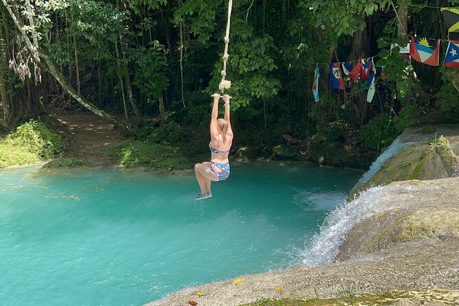 Dunn’s River Falls and Blue Hole Secret Falls Tour - Guides add personal care to an active day