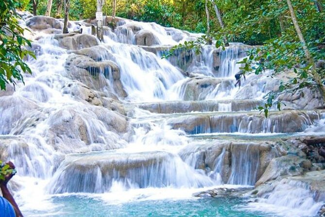 Dunn's River Falls and Bob Marley Mausoleum - Dunn’s River Falls from limestone to sea