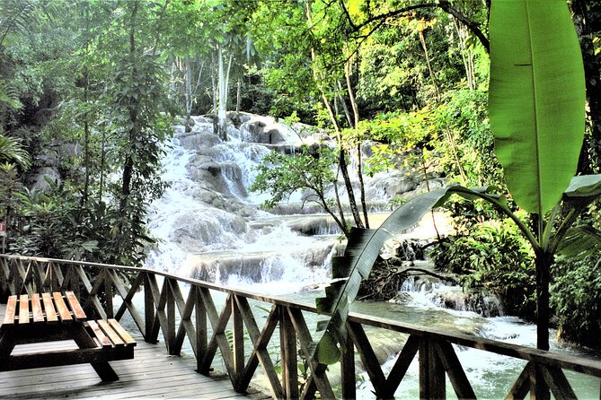 Dunn's River Falls and Ocho Rios Shopping Tour from Runaway Bay - Jerk at Scotchies Drax Hall