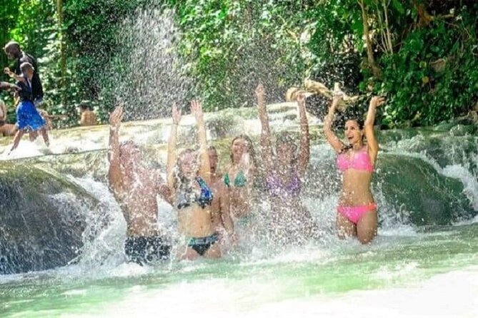 Dunn's River Falls, Blue Hole, Bamboo Rafting, Horseback Combo - Jamaican lunch with plenty of choice