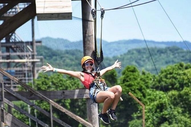 Dunn’s River Falls,Zip lining & horseback riding Combo tour from Montego Bay - Zip lining above rainforest, springs, and a dam