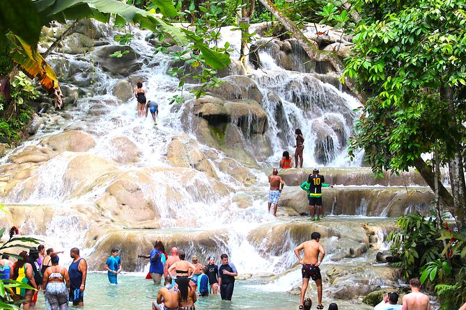 Dunn's River Park & Blue Hole Waterfall Combo from Montego Bay - Dunn’s River Falls: the famous climb