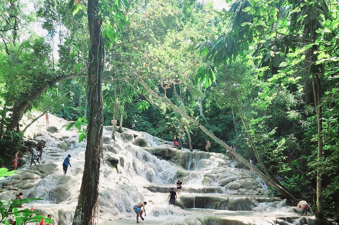 Dunns River Falls & Blue Hole Combo from Montego Bay with Pick Up - What the Secret Falls walk adds