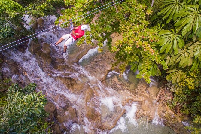 Dunns River Falls, Zipline, Bamboo Rafting, Horseback Ride Tour - Four Jamaican activities packed into one Ocho Rios day