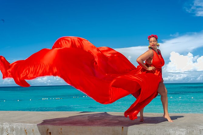 Flying Dress Photoshoot at Doctors Cave Beach Montego Bay Jamaica - Who will get the most from this experience