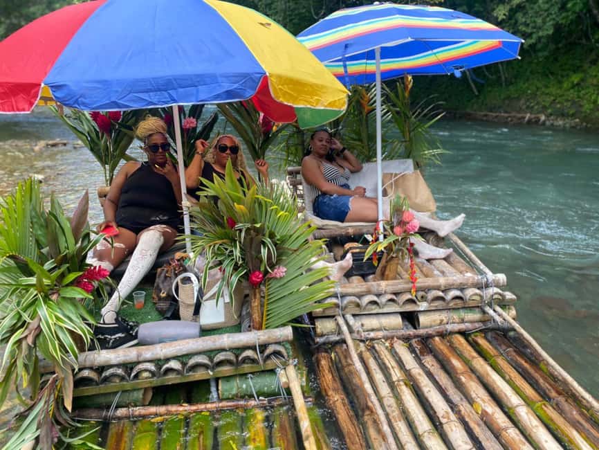 From Montego Bay: Bamboo Rafting & Limestone Massage Tour - The 30-foot bamboo raft ride