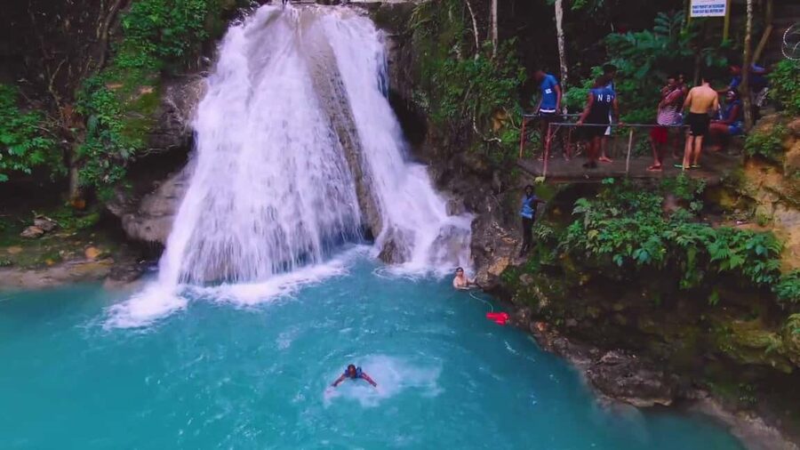 From Montego Bay: Blue Hole Waterfall Experience - Rope swings, jumps, and calm water