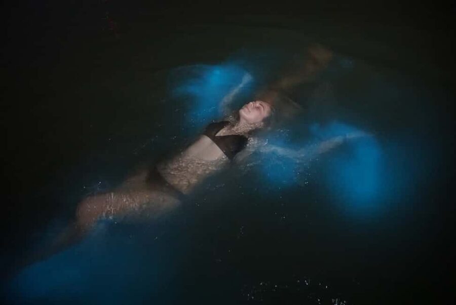 From Montego Bay: Luminous Lagoon Nighttime Boat Tour - Reaching the boat and the glowing water