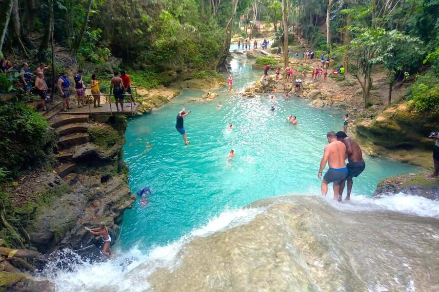 From Ocho Rios: Blue Hole Tour with Jamaican KFC Meal - What the Blue Hole and Island Gully Falls offer