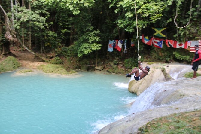 Full-Day Tour of Blue Hole and Dunn's River Falls, Including Fees - Key points at a glance