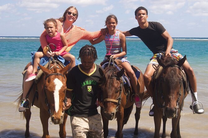 Horseback Riding and Swim Experience - Entering the water with a Jamaican horse