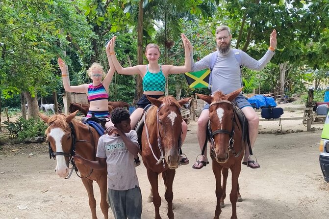 Horseback Riding and Swim Experience - Following the guide along the coast